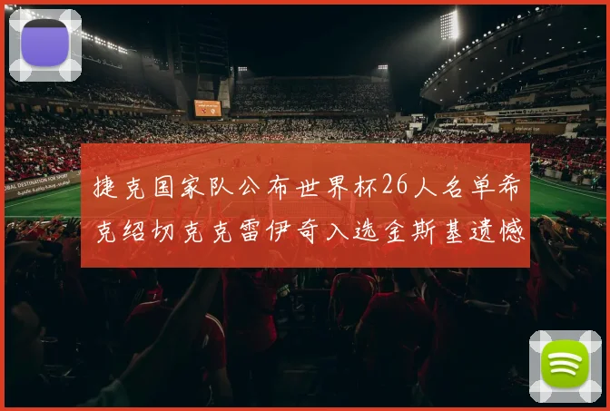 捷克国家队公布世界杯26人名单希克绍切克克雷伊奇入选金斯基遗憾落选